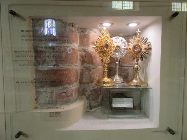 Chodzież, relikwie w kościele św. Floriana.