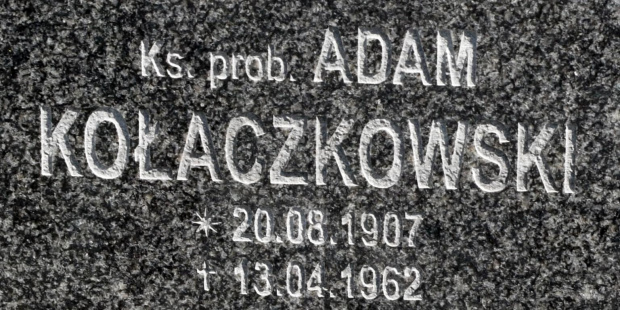 Ks. prob. Adam Kołaczkowski 1907 - 1962_Gniezno św. Piotra i Pawła. Grób rodzinny #ksiądz