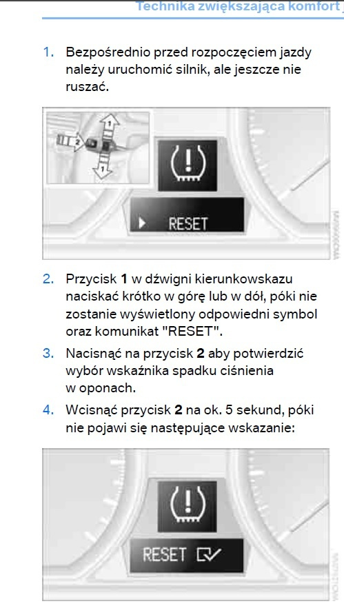 Bmw-Klub.pl • Zobacz Temat - Błąd Ciśnienia Opon - Jak Usunąć Bląd