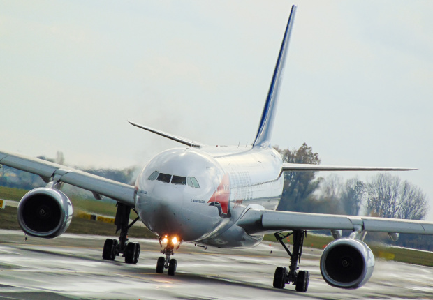 Airbus A330 Travel Service zmierza na swój próbny lot przed zagranicznymi czarterami do ciepłych krajów.