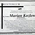 Ks. Marian Kozlowski 1932-2016 #ksiądz