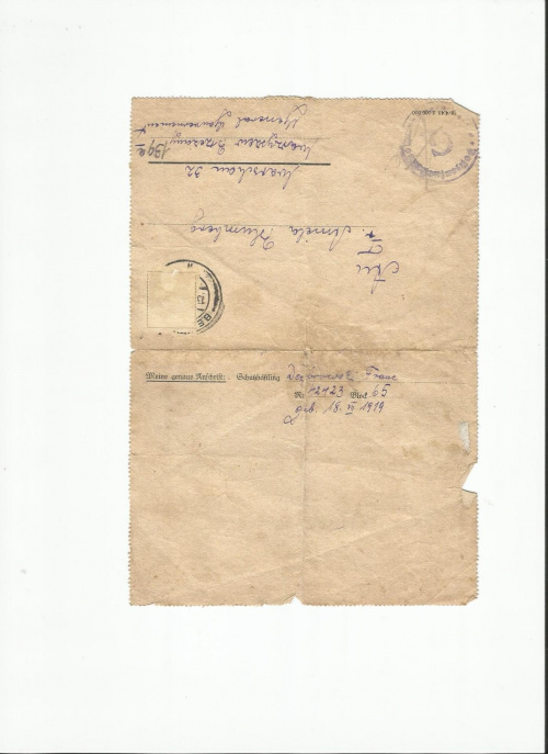 List Franka 1943b