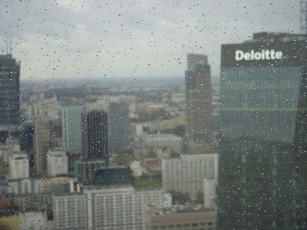 Widok z 42 piętra wieżowca Cosmopolitan