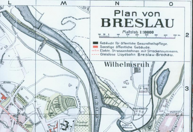 Бреслау где находится. Карта Бреслау схема.